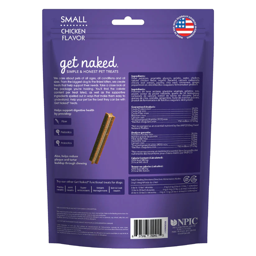 GET NAKED DENTAL CHEW STICKS - DIGESTIVE HEALTH