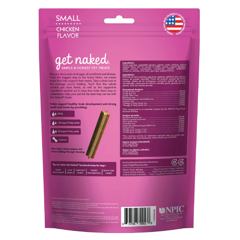 GET NAKED DENTAL CHEW STICKS - PUPPY HEALTH