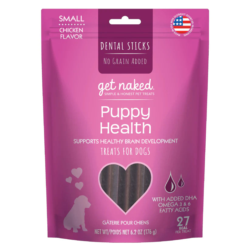 GET NAKED DENTAL CHEW STICKS - PUPPY HEALTH