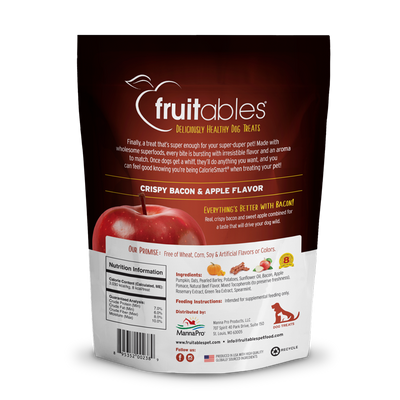 FRUITABLES CRISPY BACON & APPLE DOG TREATS