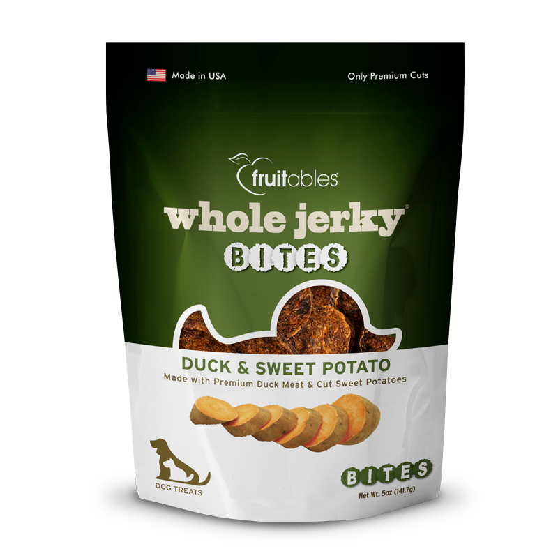 FRUITABLES WHOLE DUCK AND SWEET POTATO JERKY BITES