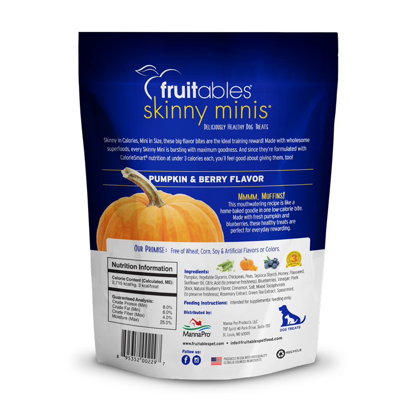 FRUITABLES SKINNY MINIS PUMPKIN & BERRY