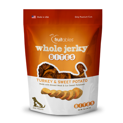 FRUITABLES WHOLE TURKEY & SWEET POTATO JERKY BITES