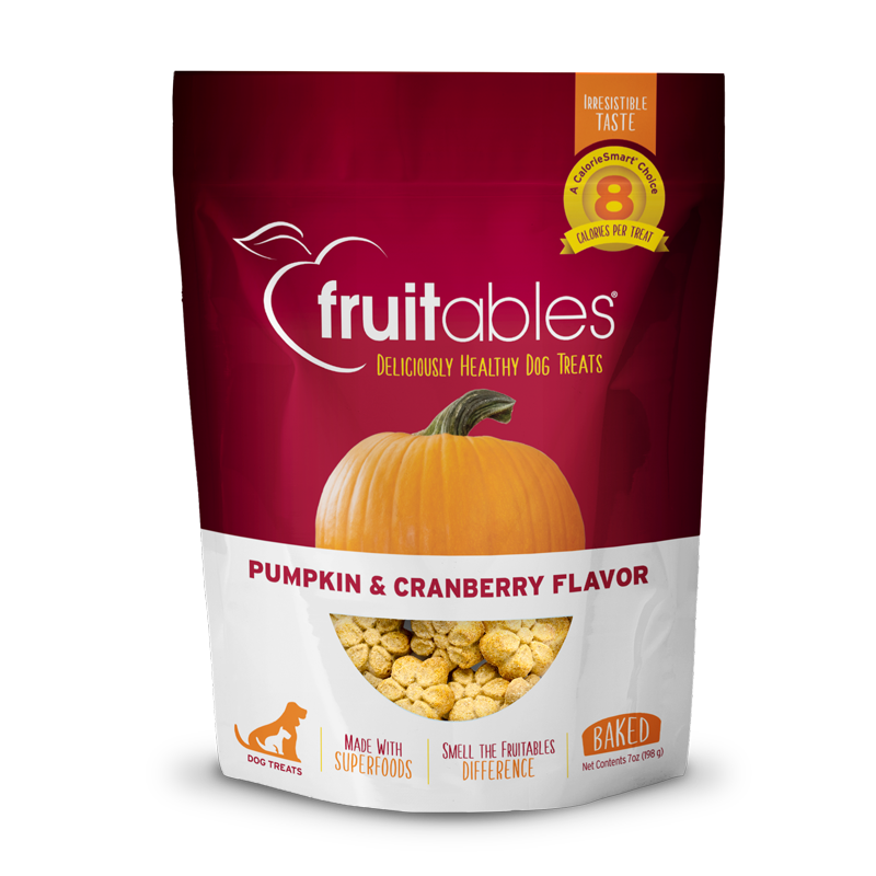 FRUITABLES PUMPKIN & CRANBERRY DOG TREATS
