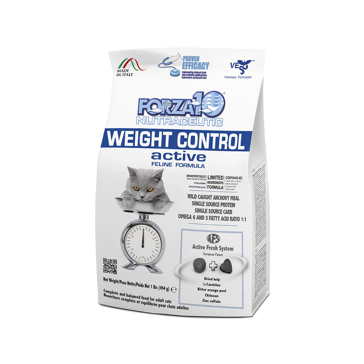 FORZA10 NUTRACEUTIC ACTIVE WEIGHT CONTROL DIET DRY CAT FOOD