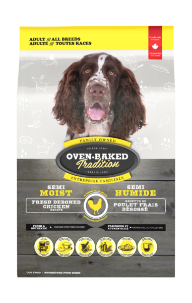 SEMI-MOIST FOOD FOR ALL BREED ADULT DOGS – CHICKEN OVEN BAKED TRADITION DOG FOOD