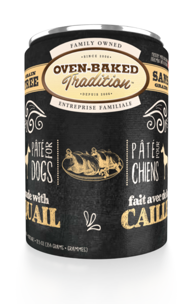 GRAIN-FREE PÂTÉ FOR ADULT DOGS – QUAIL OVEN BAKED TRADITION DOG FOOD