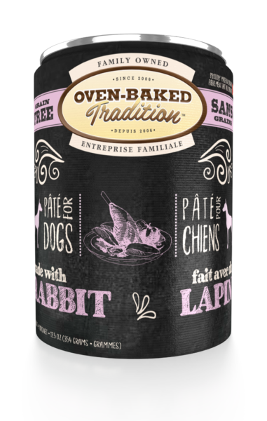 GRAIN-FREE PÂTÉ FOR ADULT DOGS – RABBIT OVEN BAKED TRADITION DOG FOOD