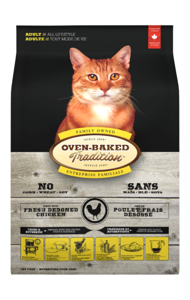 FOOD FOR ADULT CATS OF ALL LIFESTYLE – CHICKEN OVEN BAKED TRADITION CAT FOOD