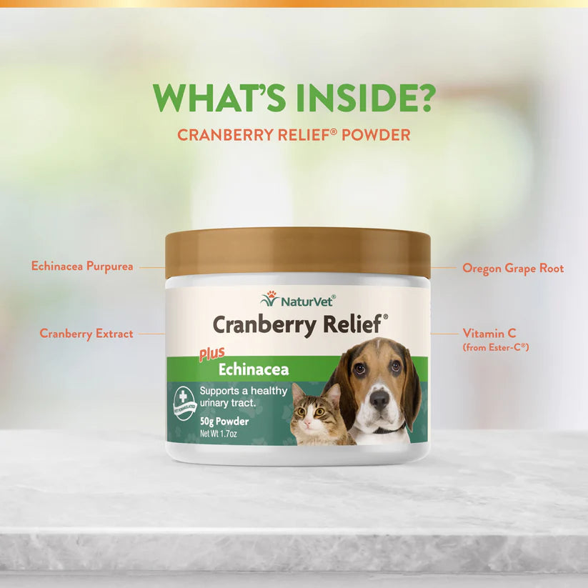 Cranberry powder top for dogs