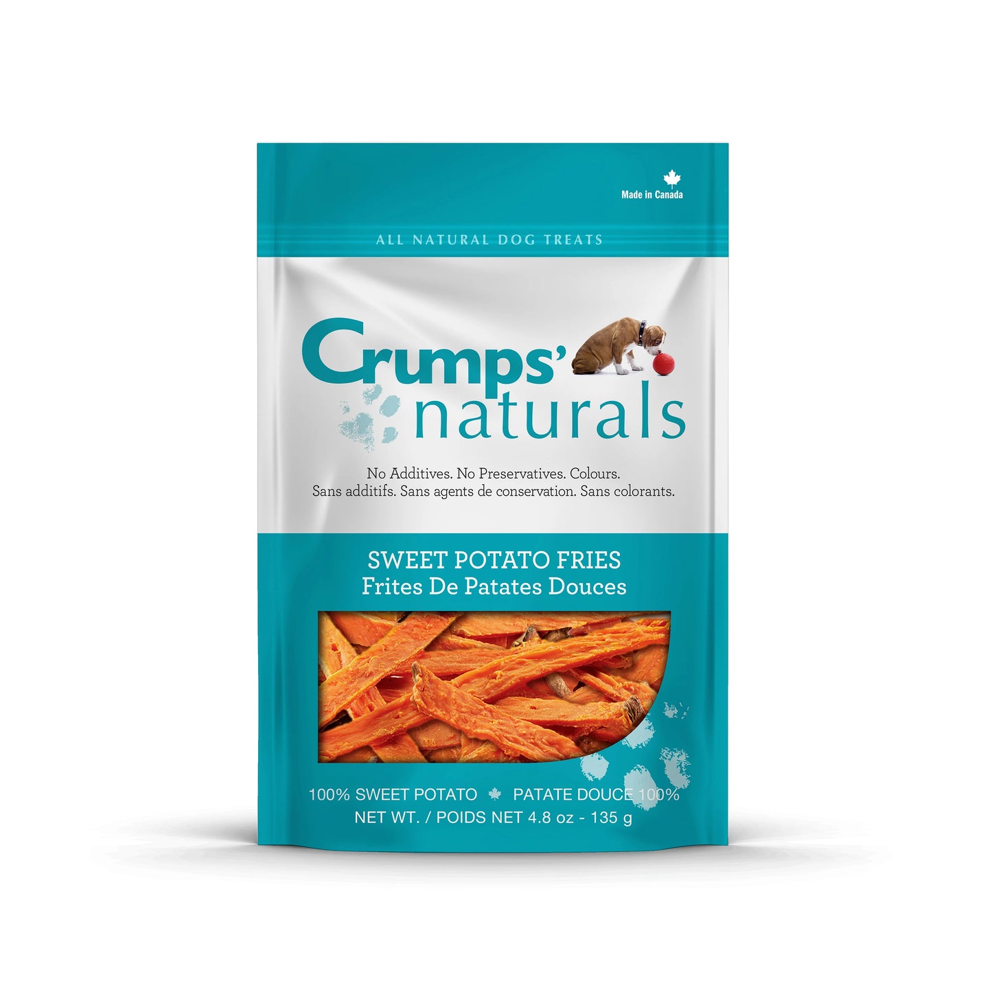 CRUMPS NATURALS SWEET POTATO FRIES DOG TREATS