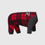 CANADA POOCH FROSTY FLEECE SWEATSUIT ONESIE : RED PLAID