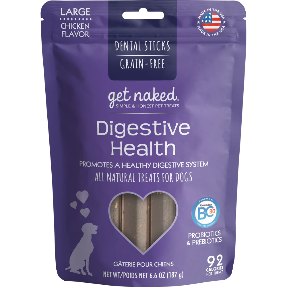 GET NAKED DENTAL CHEW STICKS - DIGESTIVE HEALTH