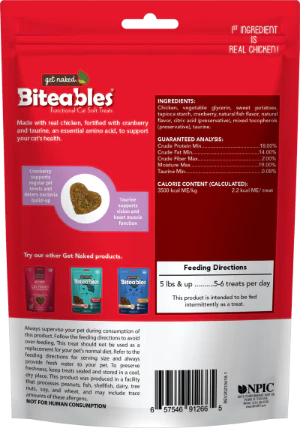 GET NAKED BITEABLES CAT HEALTH+ FUNCTIONAL SOFT TREATS