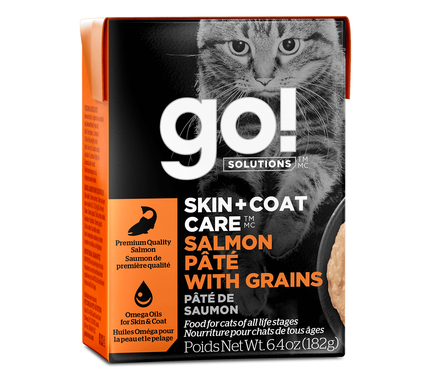 GO! SOLUTIONS SKIN + COAT CARE SALMON PÂTÉ WITH GRAINS FOR CATS
