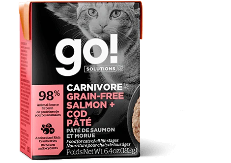 GO! SOLUTIONS CARNIVORE  GRAIN-FREE SALMON + COD PÂTÉ FOR CATS