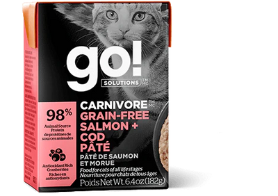 GO! SOLUTIONS CARNIVORE  GRAIN-FREE SALMON + COD PÂTÉ FOR CATS
