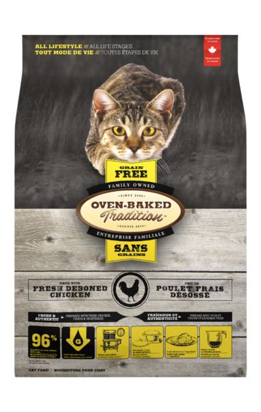 GRAIN-FREE FOOD FOR CATS OF ALL LIFESTYLE AND LIFE STAGE – CHICKEN OVEN BAKED TRADITION CAT FOOD