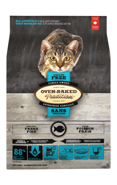 GRAIN-FREE FOOD FOR CATS OF ALL LIFESTYLE AND LIFE STAGES – FISH  OVEN BAKED TRADITION CAT FOOD