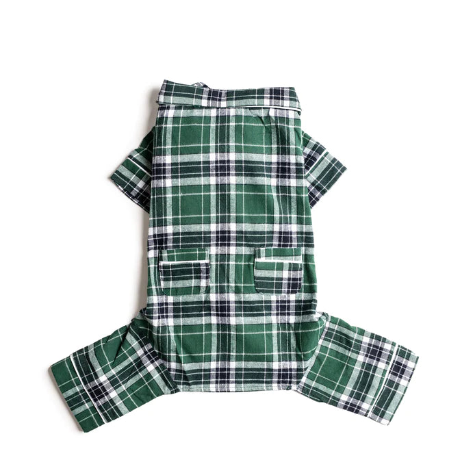 Dog discount plaid pajamas