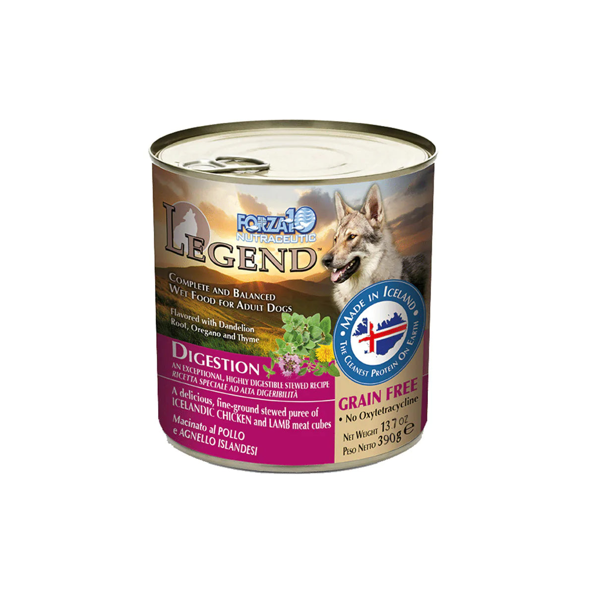 FORZA10 NUTRACEUTIC LEGEND DIGESTION ICELANDIC GRAIN-FREE CANNED DOG FOOD