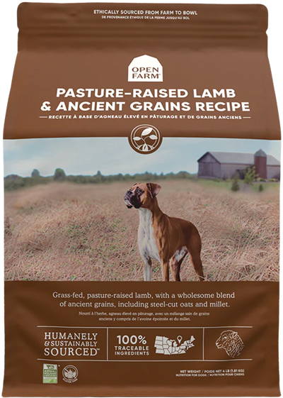 OPEN FARM® PASTURE-RAISED LAMB & ANCIENT GRAINS DRY DOG FOOD
