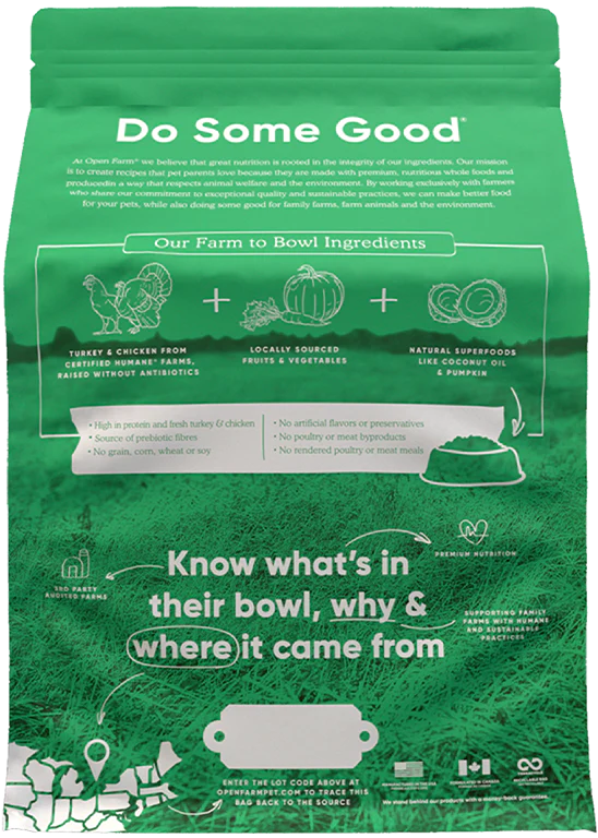OPEN FARM® HOMESTEAD TURKEY & CHICKEN DRY DOG FOOD