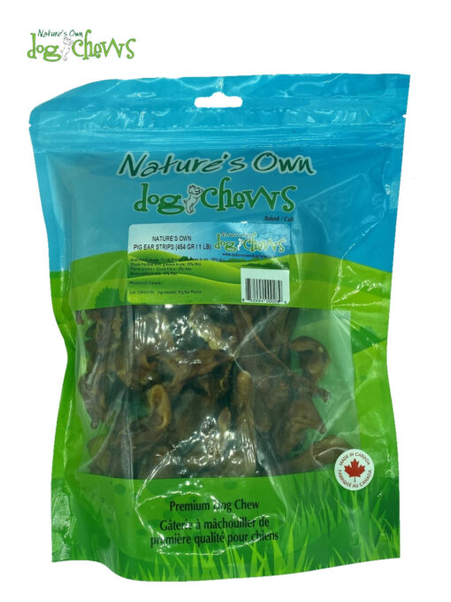 NATURE'S OWN PIG EAR STRIPS - 1LB
