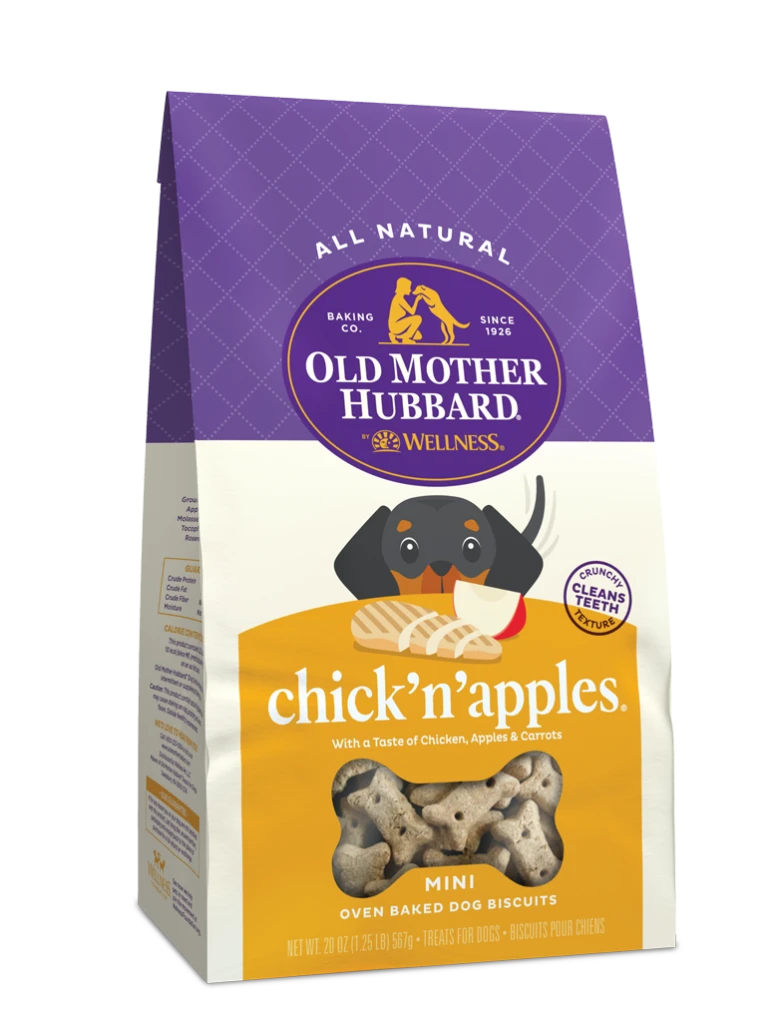 OLD MOTHER HUBBARD CRUNCHY CLASSIC BISCUITS : CHICK'N APPLES
