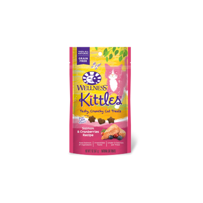 WELLNESS KITTLES CAT TREATS: SALMON & CRANBERRIES