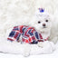 FAB DOG PAJAMAS : RED/BLUE PLAID