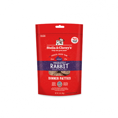 STELLA & CHEWY'S® ABSOLUTELY RABBIT DINNER PATTIES FREEZE-DRIED RAW DOG FOOD