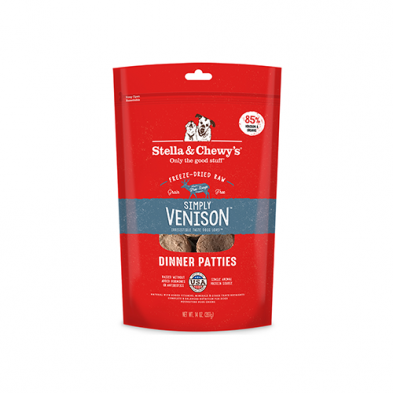 STELLA & CHEWY'S® SIMPLY VENISON DINNER PATTIES FREEZE-DRIED RAW DOG FOOD