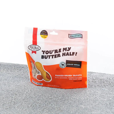 PRIMAL YOU'RE MY BUTTER HALF TREAT - CHICKEN, PEANUT BUTTER & GOAT MILK