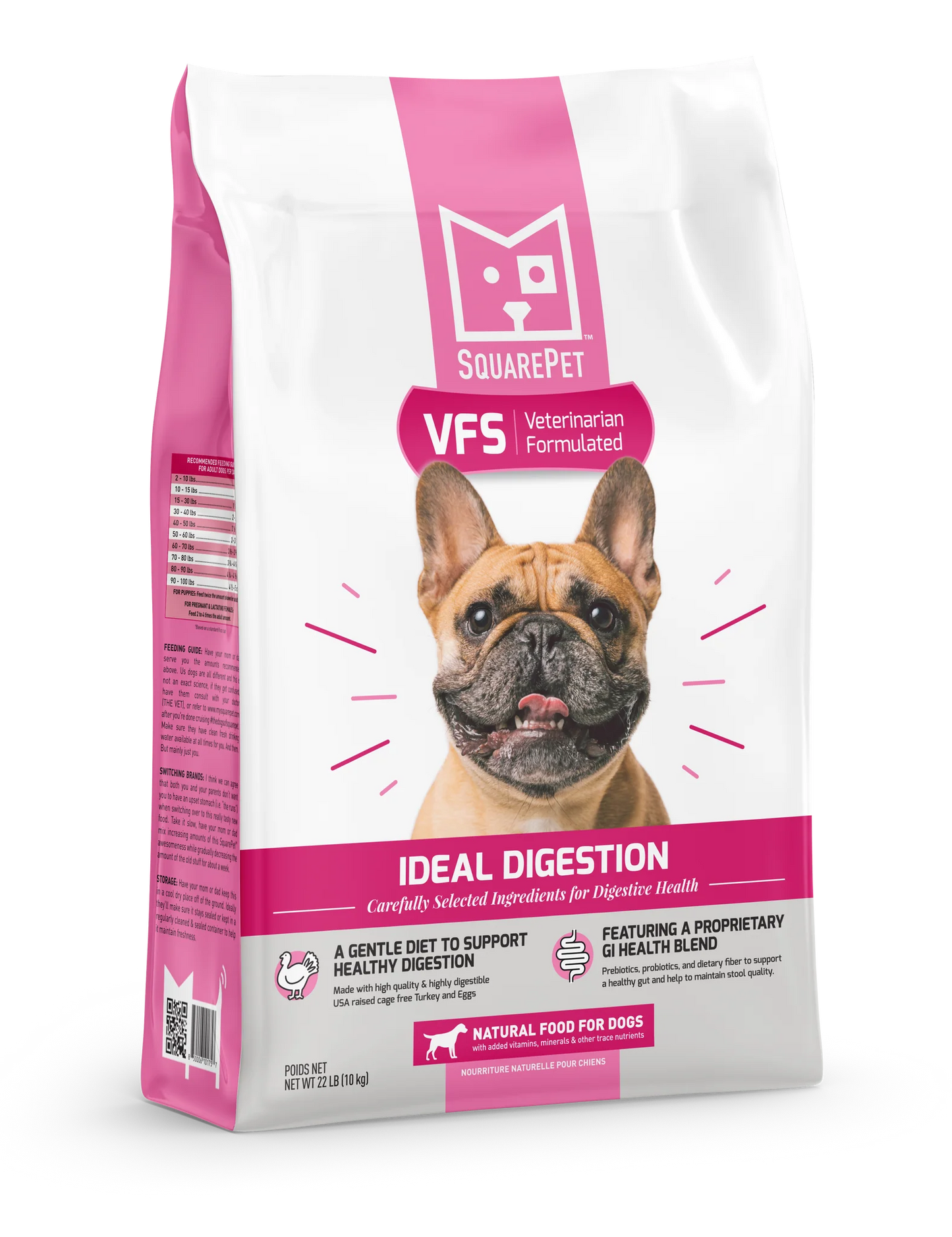 SQUARE PET VFS® IDEAL DIGESTION SUPPORT DRY DOG FOOD