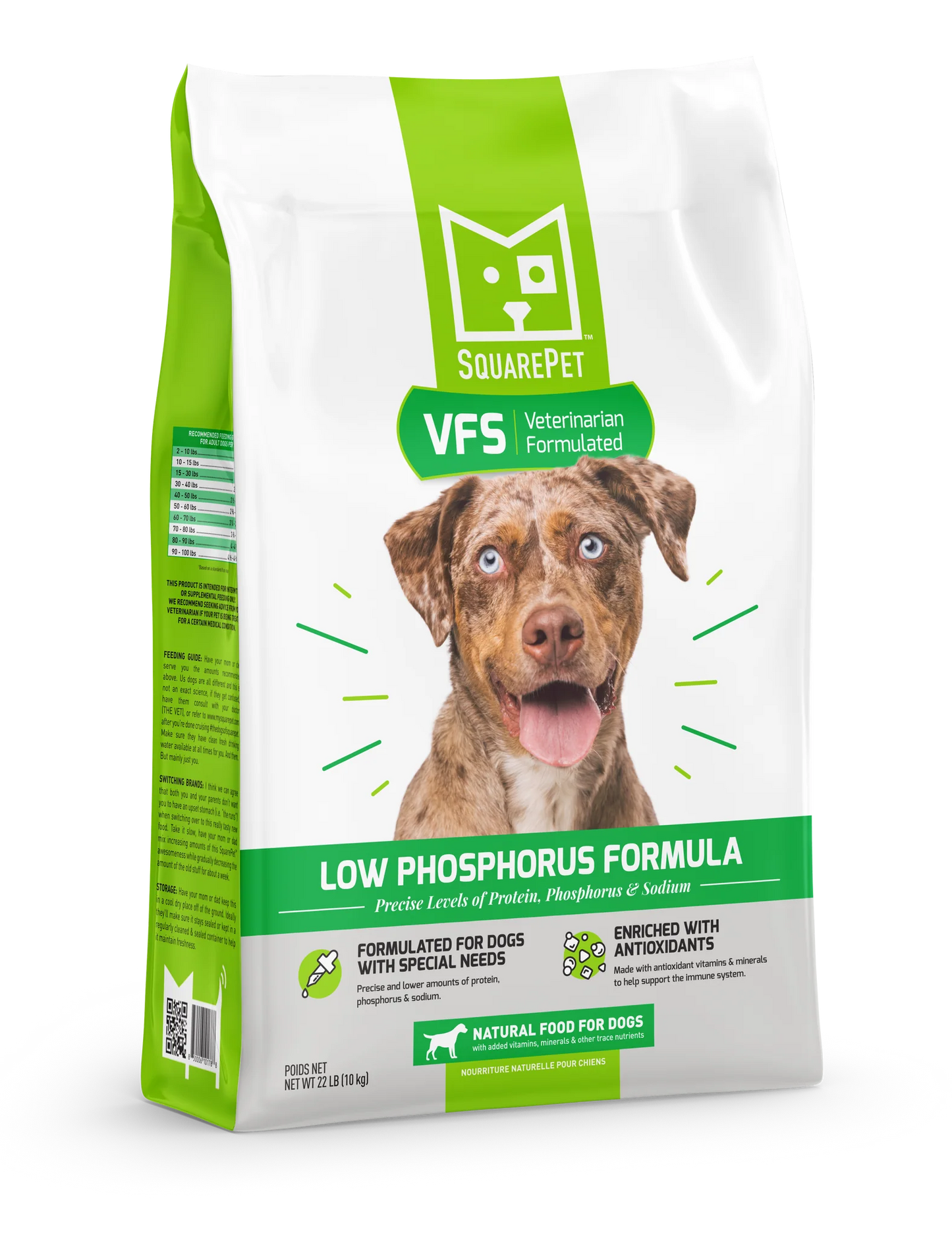 SQUARE PET VFS® LOW PHOSPHORUS SUPPORT DRY DOG FOOD
