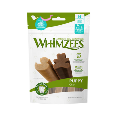 WHIMZEES DENTAL POUCHES - PUPPY