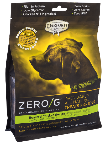 DARFORD ZERO/G ROASTED CHICKEN DOG TREATS