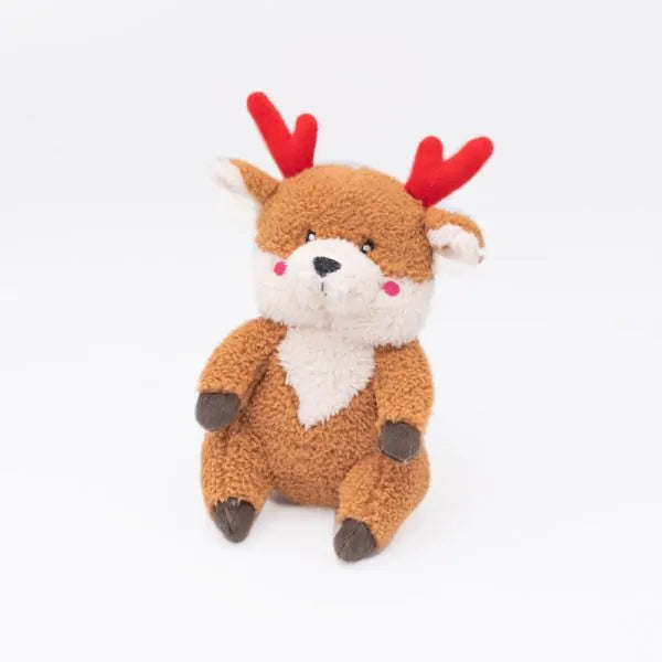 ZIPPY PAWS HOLIDAY CHEEKY CHUMZ - REINDEER