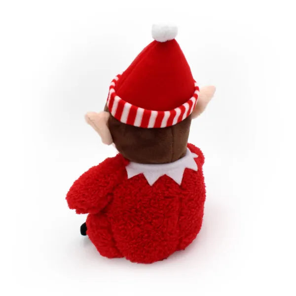 ZIPPY PAWS HOLIDAY CHEEKY CHUMZ - RED ELF