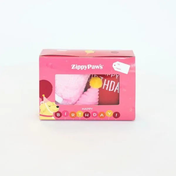 ZIPPY PAWS PUP BIRTHDAY BOX PINK