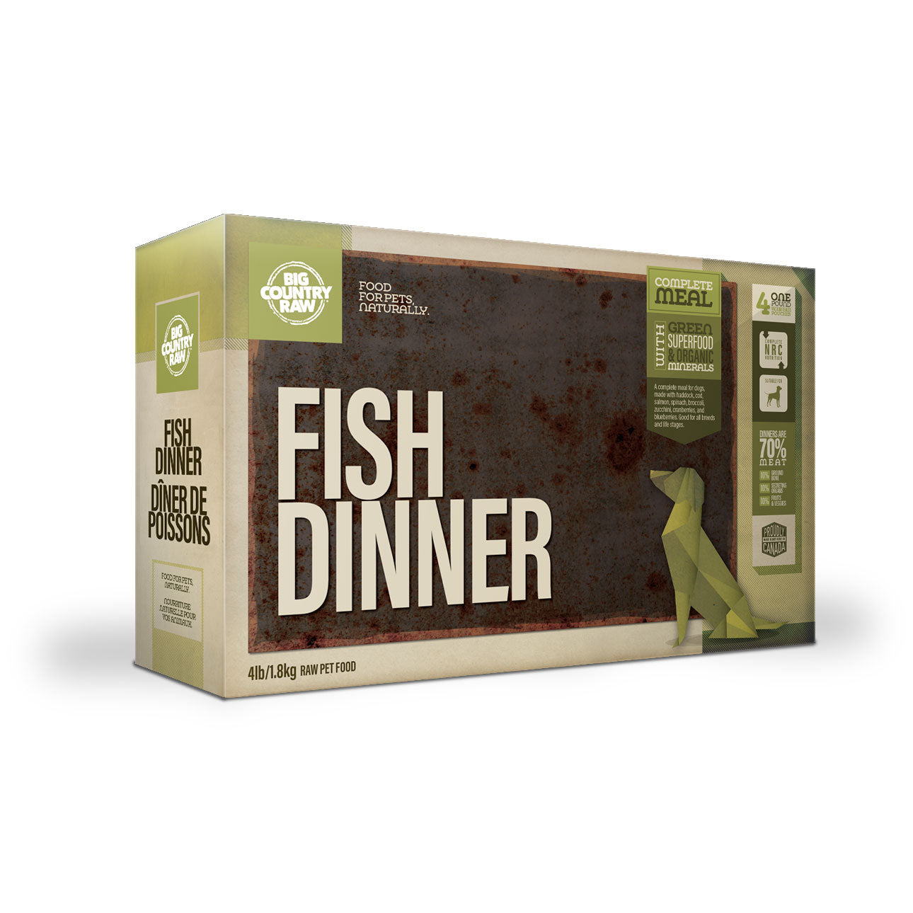 BIG COUNTRY RAW DINNER CARTON - FISH