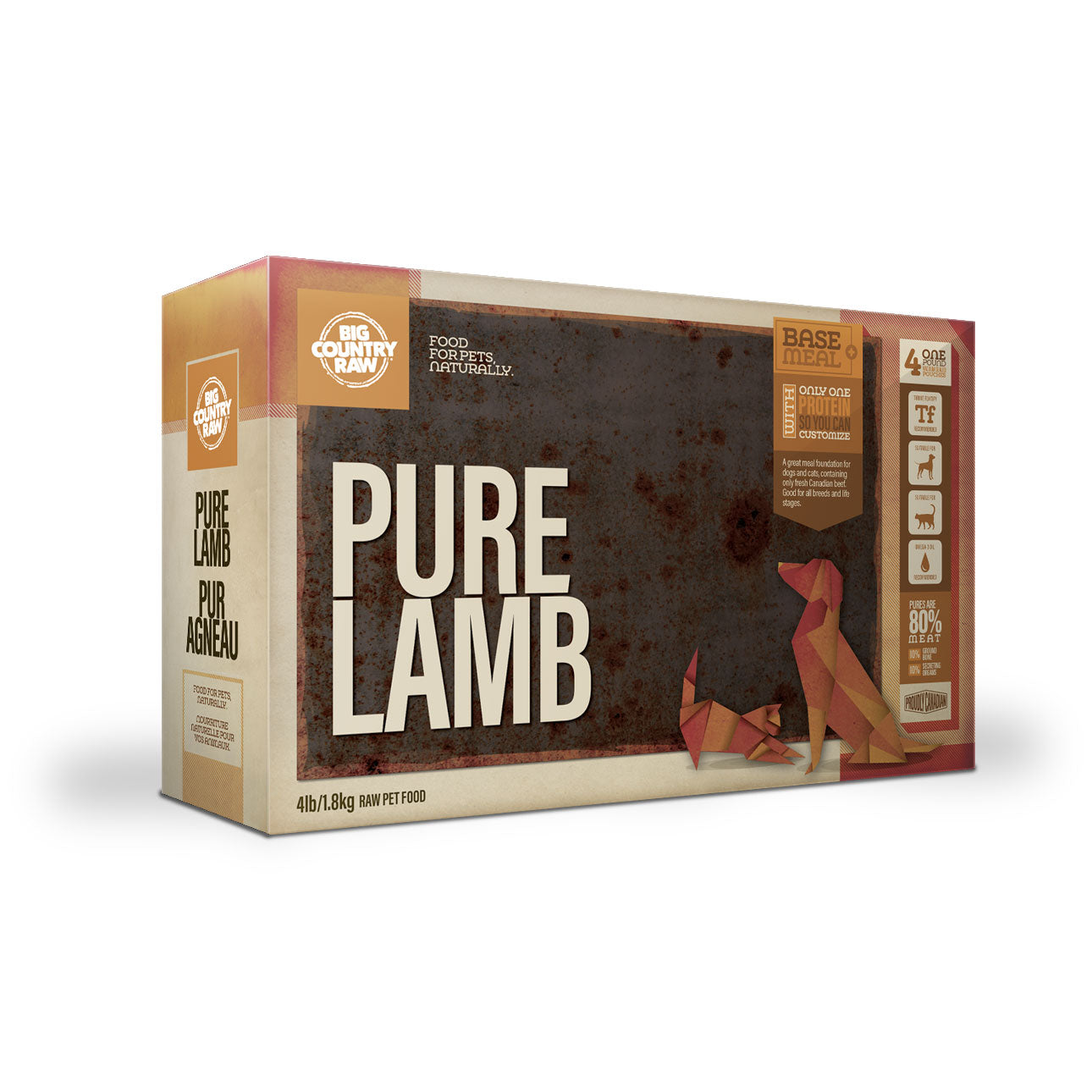 BIG COUNTRY RAW PURE CARTON - LAMB