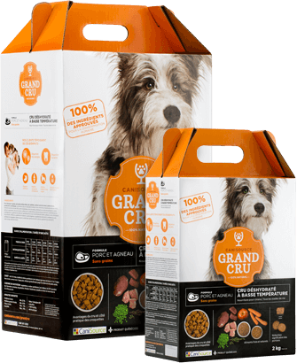 CANISOURCE RAW DEHYDRATED DOG FOOD : PORK & LAMB (GRAIN FREE)
