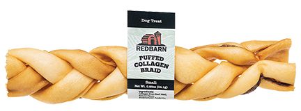 Red Barn Puffed Collagen Braid Dog