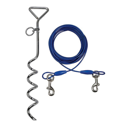 SMART PET LOVE TIE-OUT CABLE & SPRIAL STAKE
