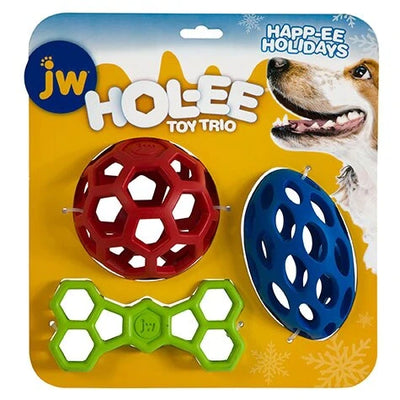 JW PET - HOL-EE TRIO PACK DOG TOY