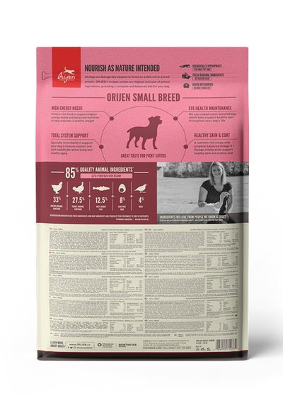 ORIJEN SMALL BREED DOG  DRY FOOD