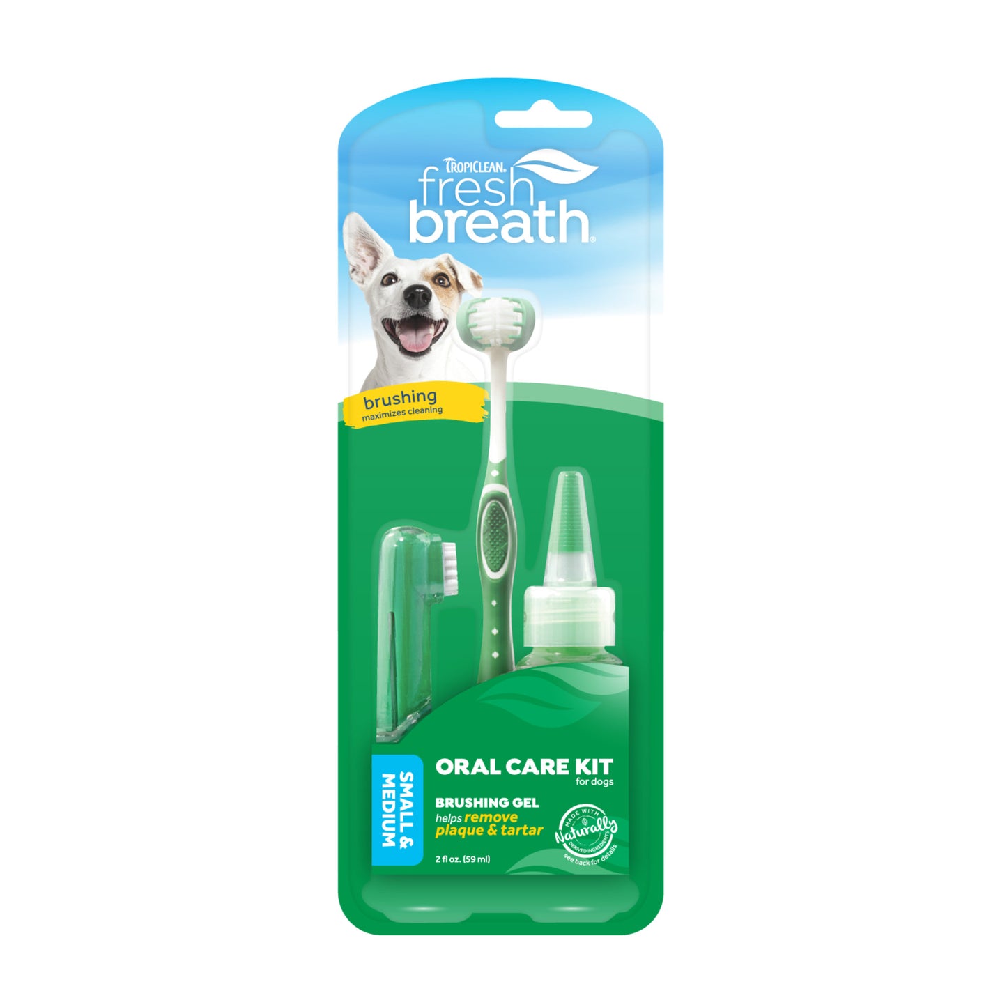 TROPICLEAN FRESH BREATH ORAL CARE KIT FOR SMALL/MEDIUM DOGS