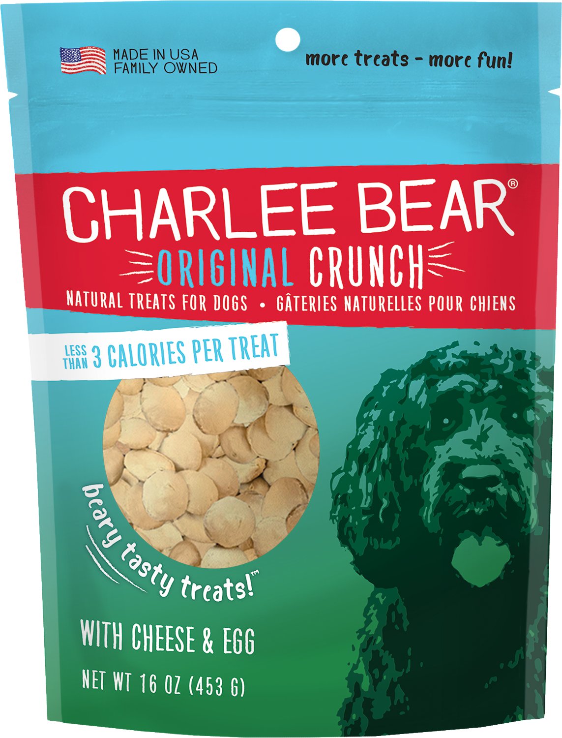 Charlee Bear Original Crunch Eggs & Cheese Treats - 16ozBag